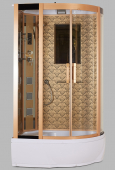 Душевая кабина Niagara Lux 7712G L с гидромассажем Золото