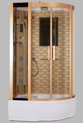 Душевая кабина Niagara Lux 7712G L с гидромассажем Золото
