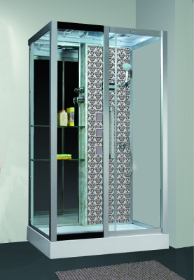 Душевая кабина Niagara Lux 7713W L с гидромассажем Серебро