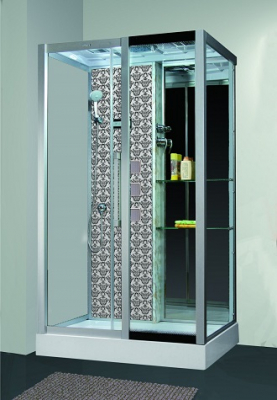 Душевая кабина Niagara Lux 7713W R с гидромассажем Серебро