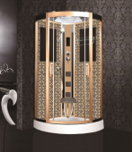 Душевая кабина Niagara Lux 7715G с гидромассажем Золото