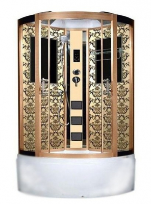 Душевая кабина Niagara Lux 7744G с гидромассажем Золото