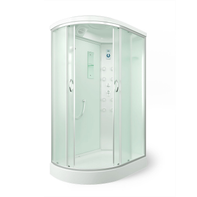 Душевая кабина Erlit Comfort ER4512PR-C3 120х80 с гидромассажем матовое стекло