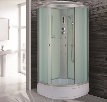 Душевая кабина Niagara Classic NG-3316-14 100х100 с гидромассажем профиль серебро матовое стекло