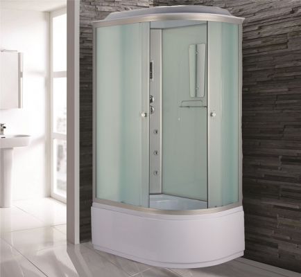 Душевая кабина Niagara Classic NG-3320-14L 120х80 с гидромассажем профиль серебро матовое стекло левая