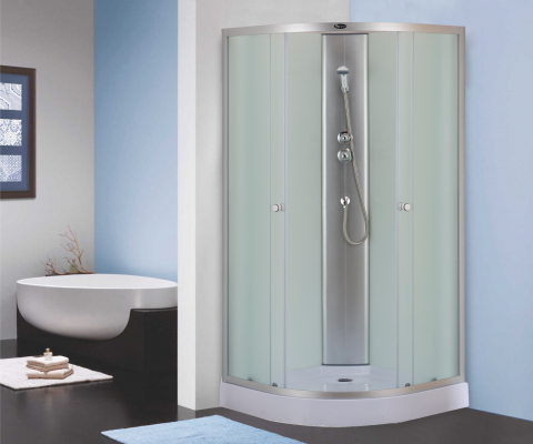 Душевая кабина Niagara Eco NG-4301-08ВК 90х90 профиль серебро матовое стекло
