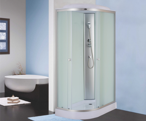 Душевая кабина Niagara Eco NG-4312-08R 120х80 профиль серебро матовое стекло правая