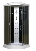 Душевая кабина Niagara Premium NG-5012-01 120х120 с гидромассажем профиль серебро тонированное стекло