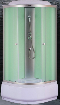 Душевая кабина Niagara Eco NG-7308-08 90х90 профиль серебро матовое стекло