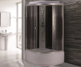Душевая кабина Niagara Eco NG-7510-14L 120х80 профиль серебро стекло с рисунком мозаика левая