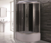 Душевая кабина Niagara Eco NG-7510-14L 120х80 профиль серебро стекло с рисунком мозаика левая