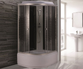 Душевая кабина Niagara Eco NG-7510-14R 120х80 профиль серебро стекло с рисунком мозаика правая