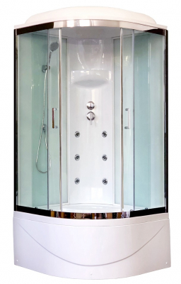 Душевая кабина Royal Bath RB100BK3-WT-CH 100х100 с гидромассажем