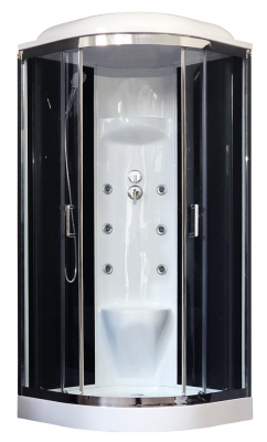 Душевая кабина Royal Bath RB100HK7-BT-CH 100х100 с гидромассажем
