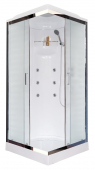 Душевая кабина Royal Bath RB80HP2-M-CH 80х80 с гидромассажем рифленое стекло