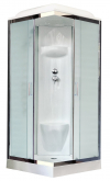 Душевая кабина Royal Bath RB80HP6-WC-CH 80х80 рифленое матовое стекло