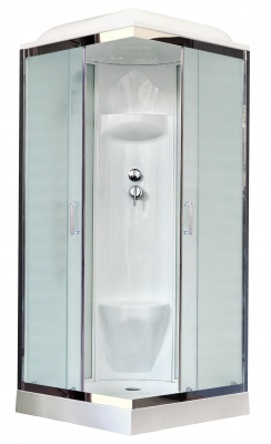 Душевая кабина Royal Bath RB80HP6-WC-CH 80х80 рифленое матовое стекло