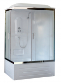 Душевая кабина Royal Bath RB8100BP1-M-CH-R 100х80 рифленое стекло правая