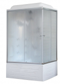 Душевая кабина Royal Bath RB8100BP2-M-L 100х80 с гидромассажем рифленое стекло левая
