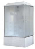 Душевая кабина Royal Bath RB8100BP2-M-L 100х80 с гидромассажем рифленое стекло левая