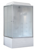 Душевая кабина Royal Bath RB8100BP2-M-R 100х80 с гидромассажем рифленое стекло правая