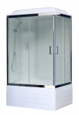 Душевая кабина Royal Bath RB8100BP6-WC-CH-L 100х80 рифленое стекло левая