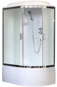 Душевая кабина Royal Bath RB8120BK1-M-CH-L 120х80 рифленое матовое стекло левая