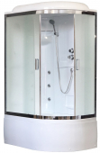 Душевая кабина Royal Bath RB8120BK2-M-CH-L 120х80 рифленое матовое стекло с гидромассажем левая