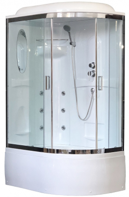 Душевая кабина Royal Bath RB8120BK2-T-CH-L 120х80 с гидромассажем левая