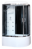 Душевая кабина Royal Bath RB8120BK3-BT-CH-L 120х80 с гидромассажем левая