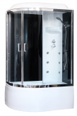 Душевая кабина Royal Bath RB8120BK3-BT-CH-R 120х80 с гидромассажем правая