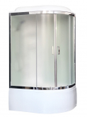 Душевая кабина Royal Bath RB8120BK3-WC-CH-L 120х80 рифленое матовое стекло с гидромассажем левая