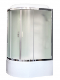 Душевая кабина Royal Bath RB8120BK3-WC-CH-R 120х80 рифленое матовое стекло с гидромассажем правая