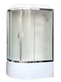 Душевая кабина Royal Bath RB8120BK6-WC-CH-R 120х80 рифленое матовое стекло правая