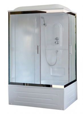 Душевая кабина Royal Bath RB8120BP1-M-CH-L 120х80 рифленое стекло левая