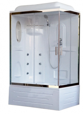 Душевая кабина Royal Bath RB8120BP2-T-CH-L 120х80 с гидромассажем левая