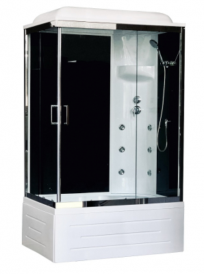 Душевая кабина Royal Bath RB8120BP3-BT-CH-R 120х80 с гидромассажем правая