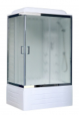 Душевая кабина Royal Bath RB8120BP3-WC-CH-R 120х80 с гидромассажем рифленое стекло правая