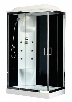 Душевая кабина Royal Bath RB8120HP7-BT-CH-L 120х80 с гидромассажем левая