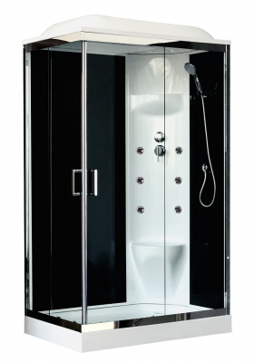 Душевая кабина Royal Bath RB8120HP7-BT-CH-R 120х80 с гидромассажем правая