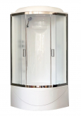 Душевая кабина Royal Bath RB90BK1-M-CH 90х90 рифленое матовое стекло