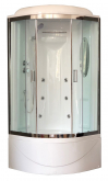 Душевая кабина Royal Bath RB90BK2-T-CH 90х90 с гидромассажем