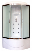 Душевая кабина Royal Bath RB90BK3-WC-CH 90х90 рифленое матовое стекло с гидромассажем