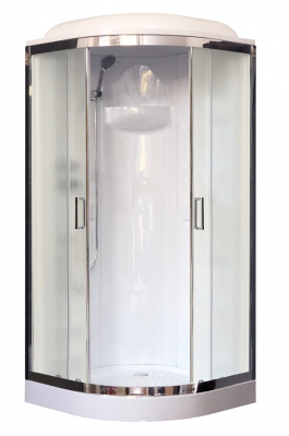 Душевая кабина Royal Bath RB90HK1-M-CH 90х90 рифленое матовое стекло