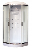 Душевая кабина Royal Bath RB90HK2-M-CH 90х90 рифленое матовое стекло с гидромассажем