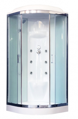 Душевая кабина Royal Bath RB90HK7-WT-CH 90х90 с гидромассажем