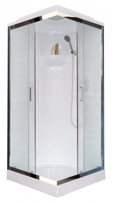 Душевая кабина Royal Bath RB90HP1-M-CH 90х90 рифленое стекло