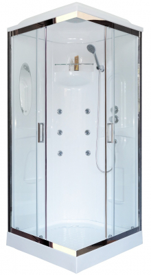 Душевая кабина Royal Bath RB90HP2-T-CH 90х90 с гидромассажем