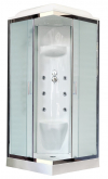 Душевая кабина Royal Bath RB90HP7-WC-CH 90х90 рифленое матовое стекло с гидромассажем
