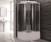 Душевая кабина Niagara Eco NG-7508-08 90х90 профиль серебро стекло с рисунком мозаика